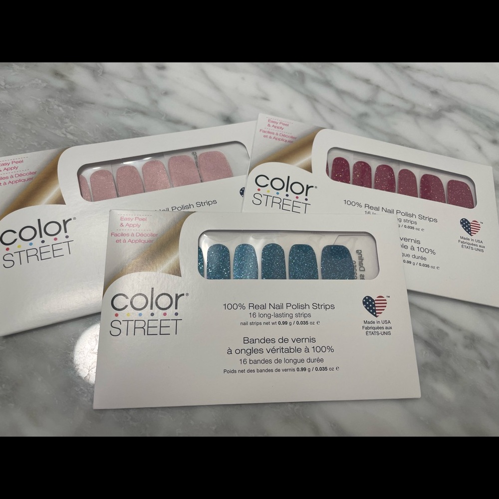 3 sets of Color Street nails 💅